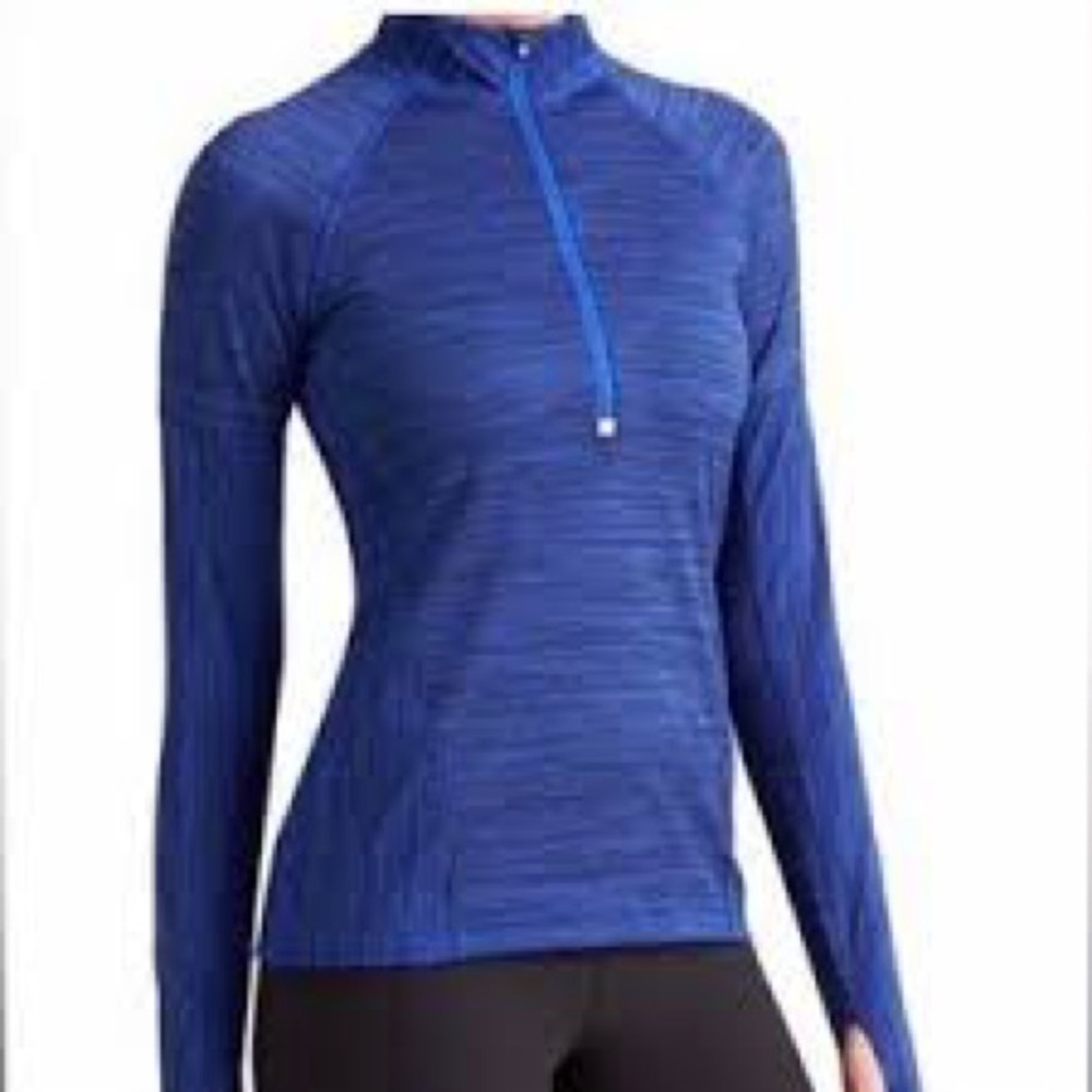 Athleta Blue 3/4 Running Jacket